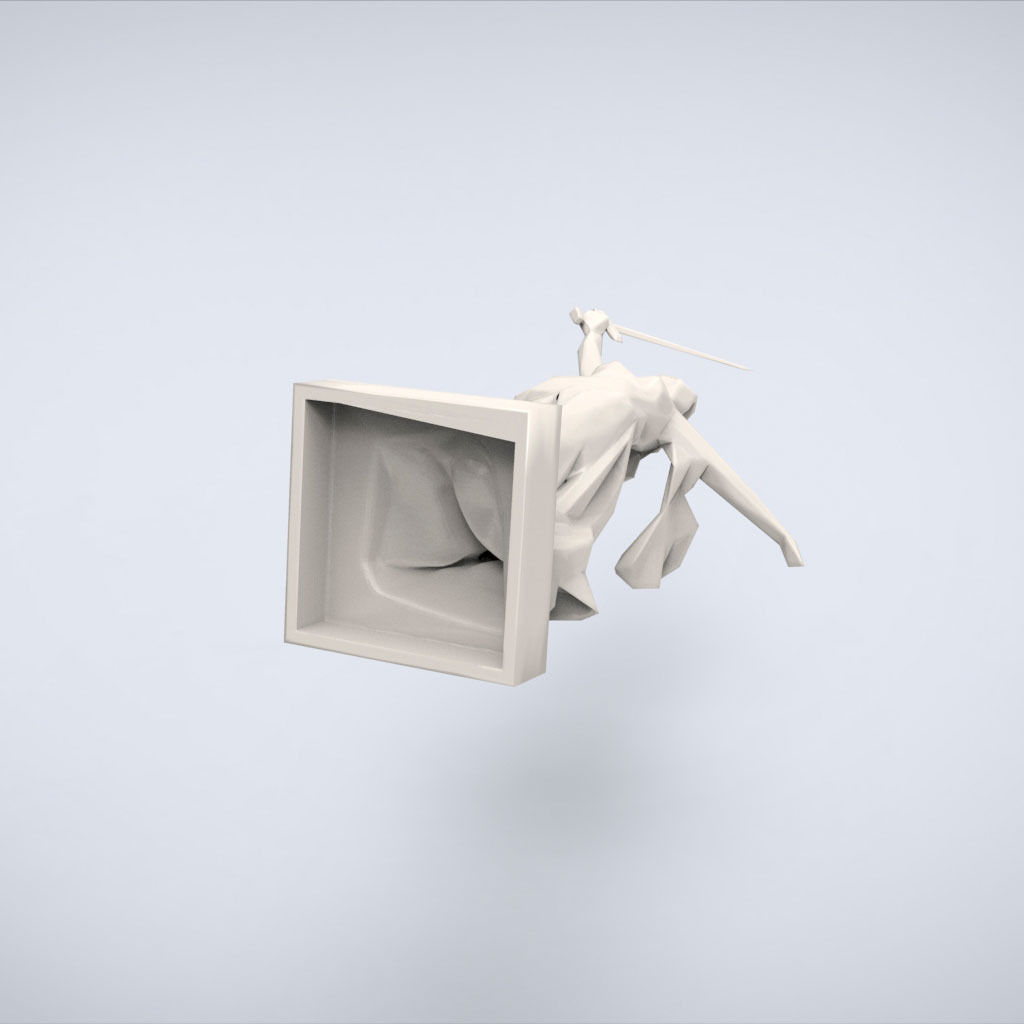 Printable Motherland Calls Lowpoly Style 3D model 3D printable | CGTrader