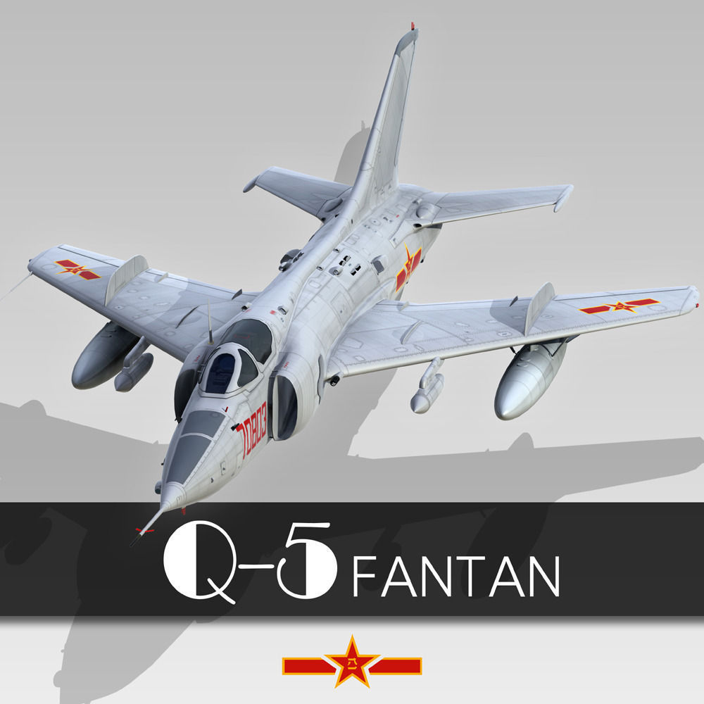 Nanchang Q5 Fantan 3D Model MAX 3DS