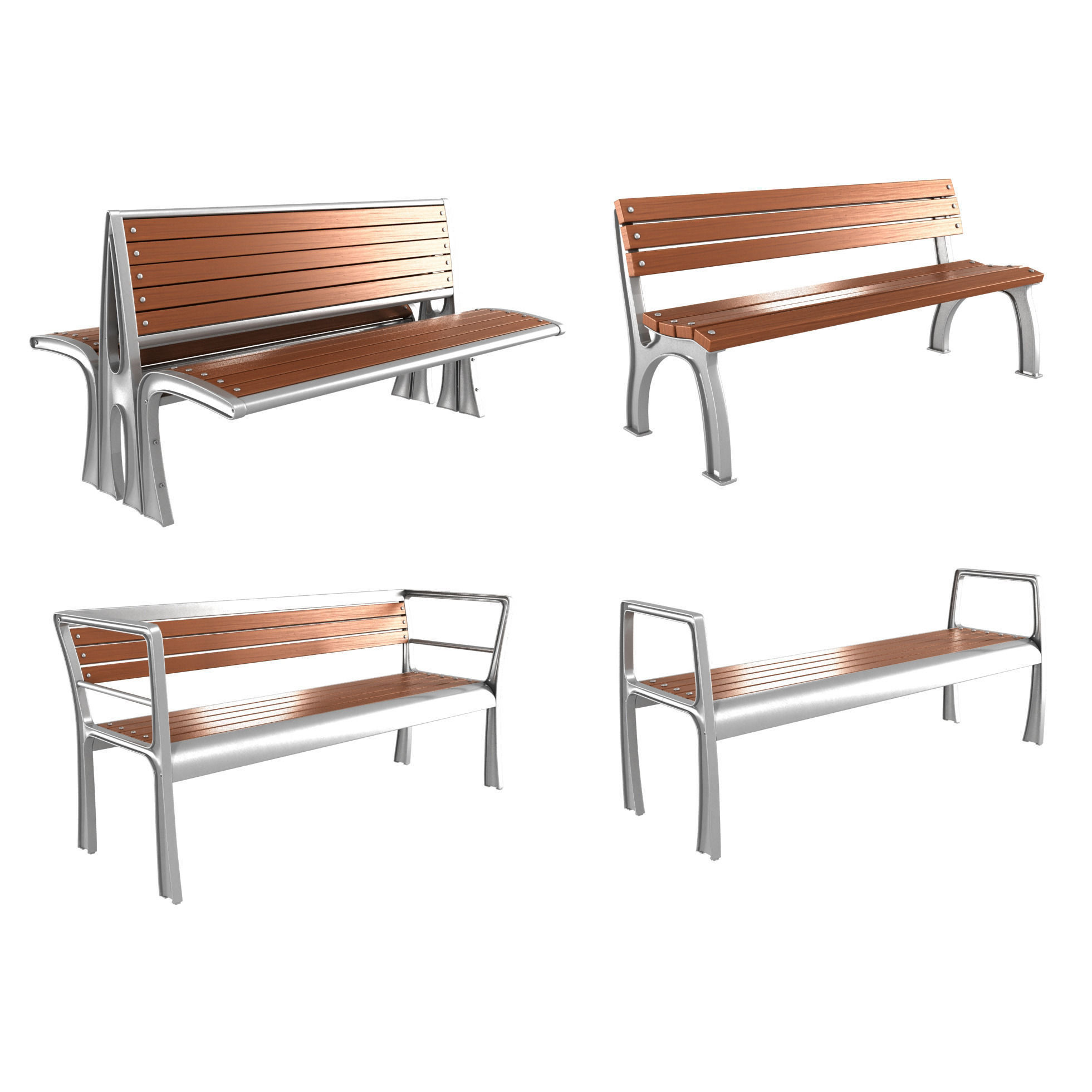 Modern Bench Collection 4
