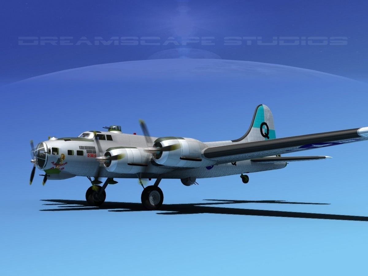 Boeing B-17G Flying Fortress MP V02 3D model