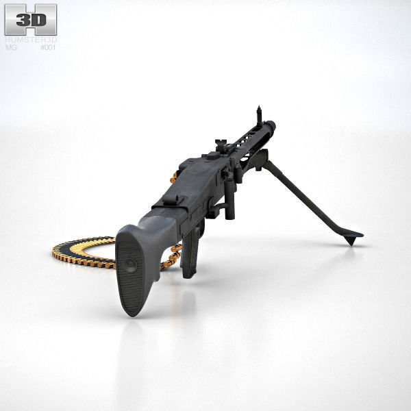 Rheinmetall MG3 3D model CGTrader