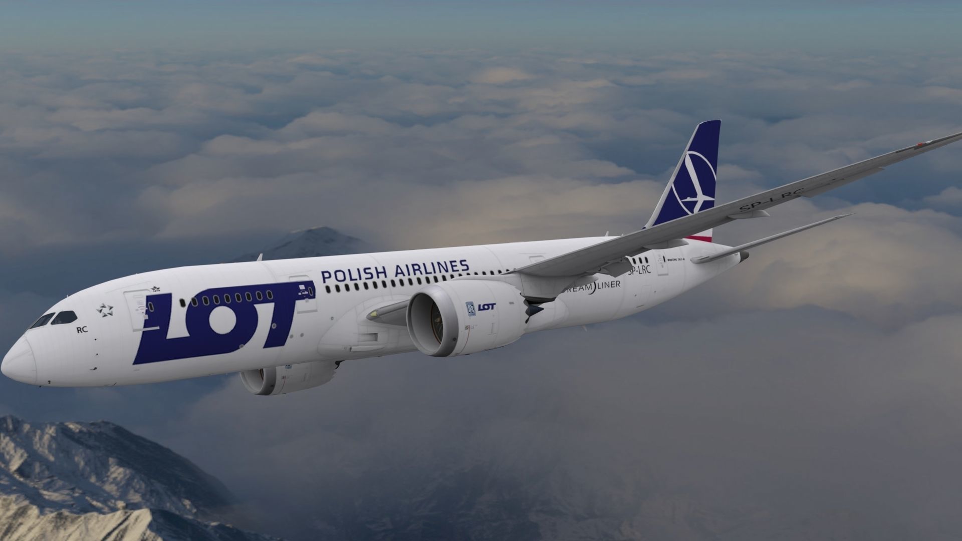 Boeing 787 Dreamliner LOT Polish Airlines aircraft 3D model