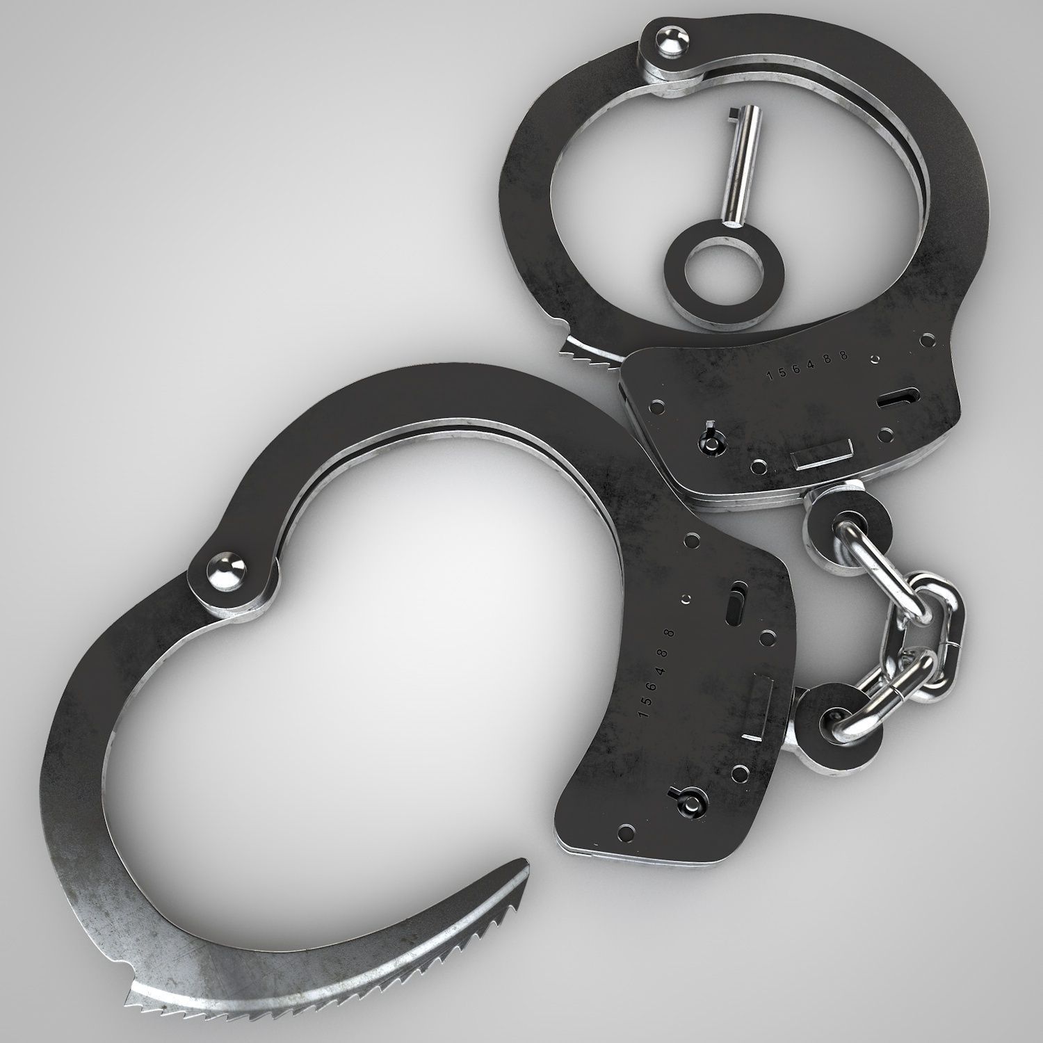 Handcuffs 3D Model OBJ 3DS FBX C4D