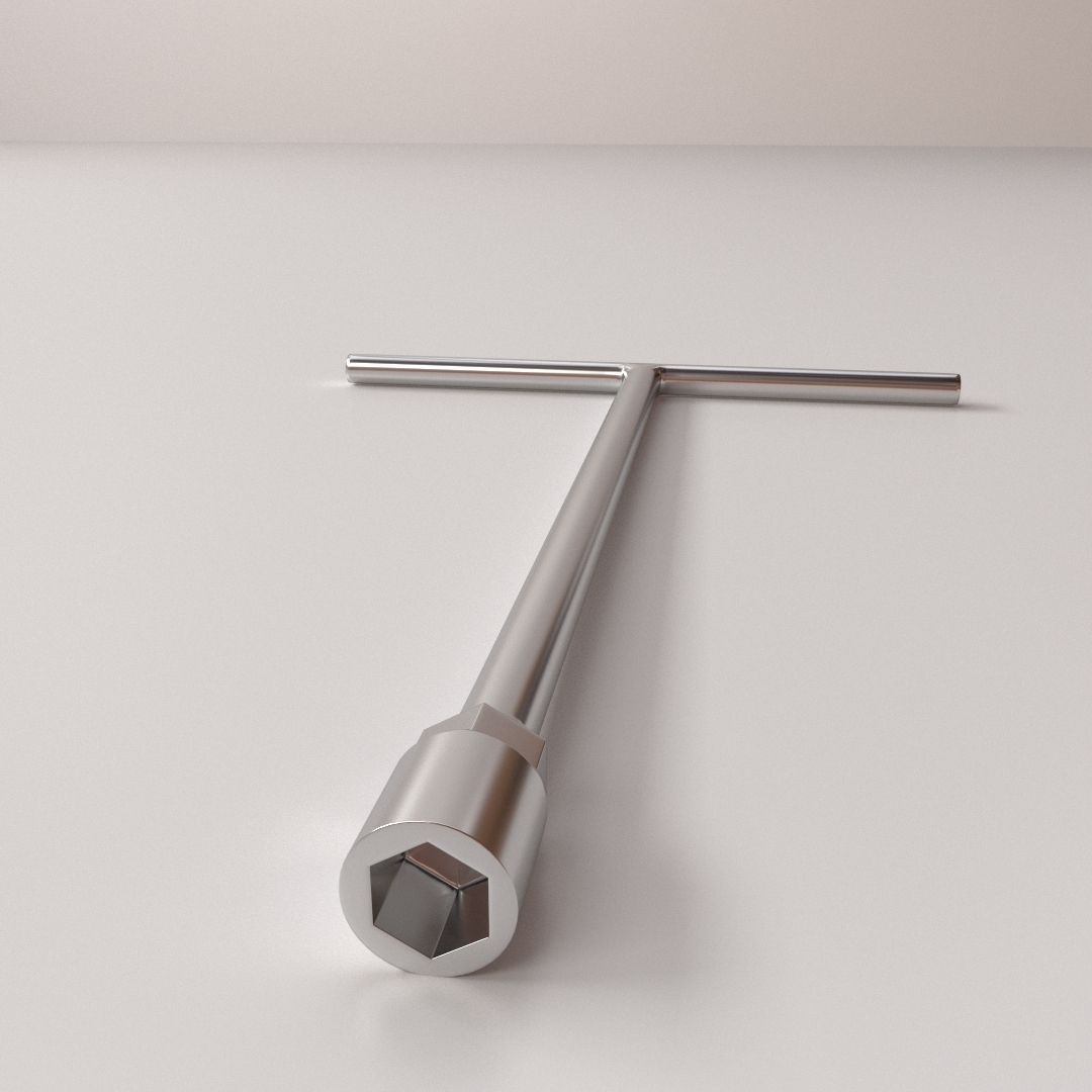 Socket Wrench 3D model CGTrader