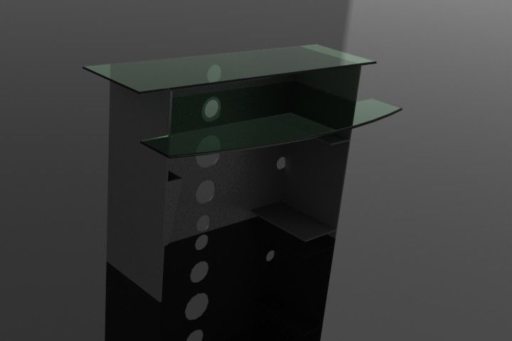 my dream computer table free 3D model | CGTrader