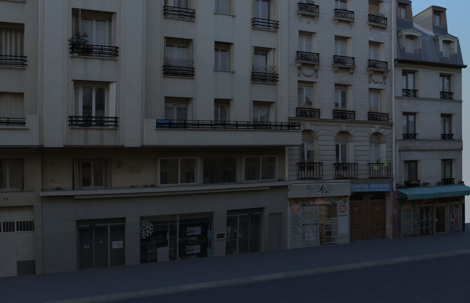 Paris street set - Rue du faubourg Saint Martin 3D model | CGTrader