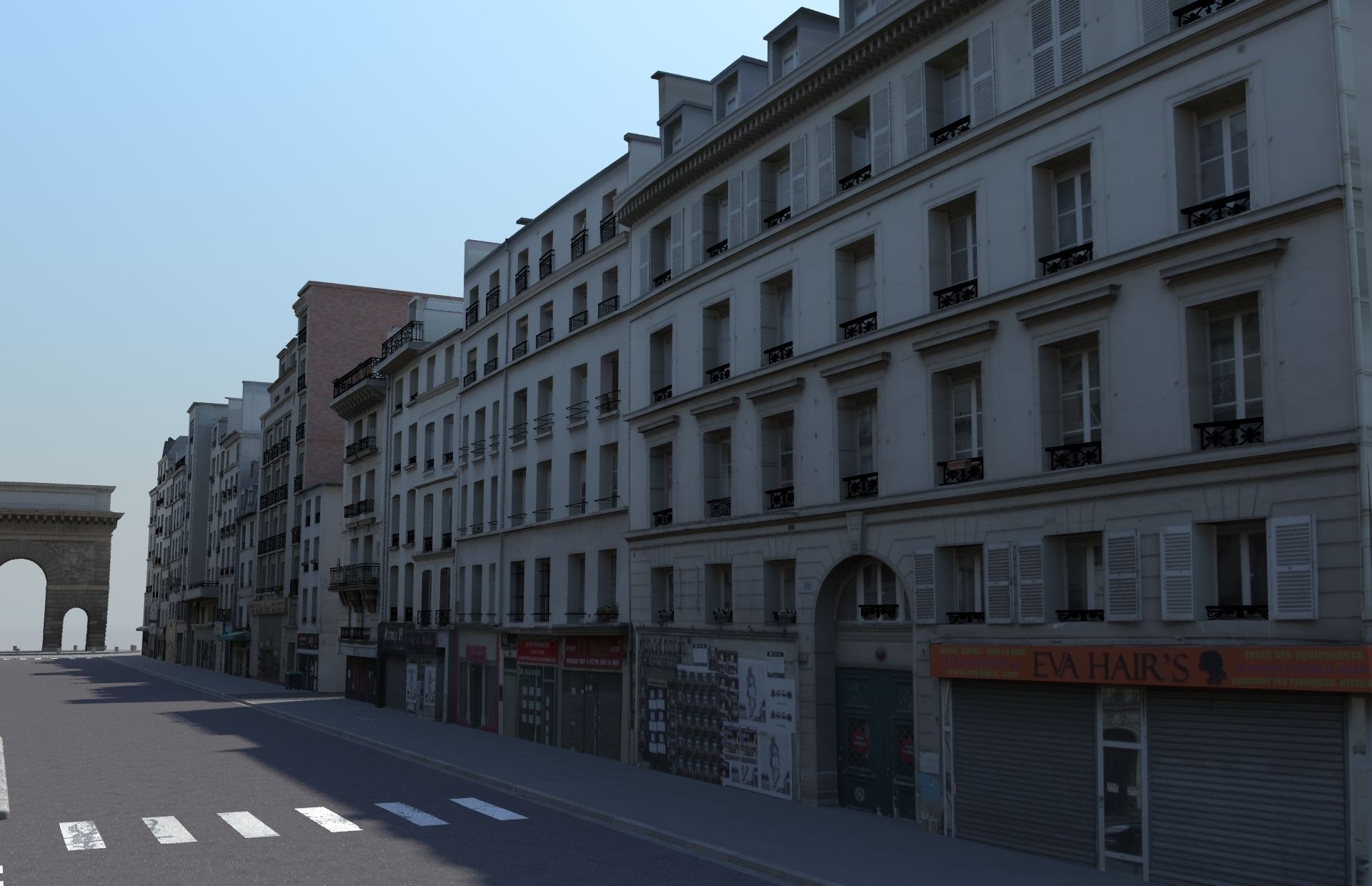 Paris street set - Rue du faubourg Saint Martin 3D model | CGTrader