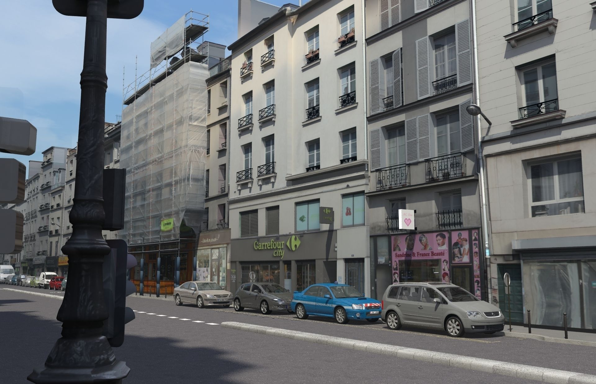Paris street set - Rue du faubourg Saint Martin 3D model | CGTrader