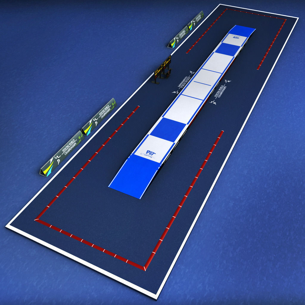 Fencing piste arena 3D asset CGTrader