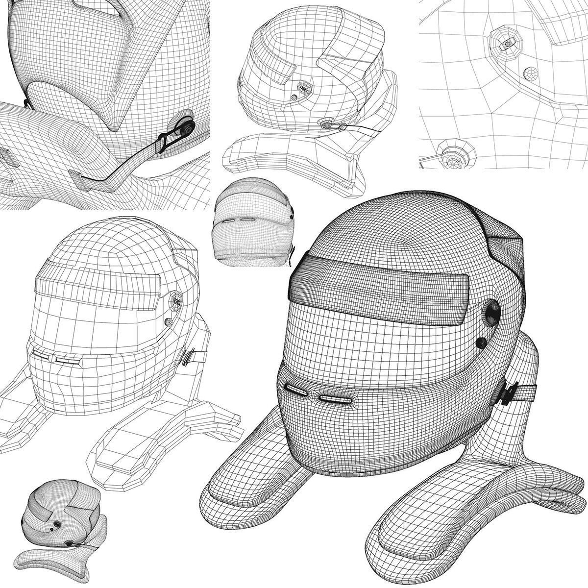 3D model Lewis Hamilton Helmet 2015 VR / AR / low-poly | CGTrader