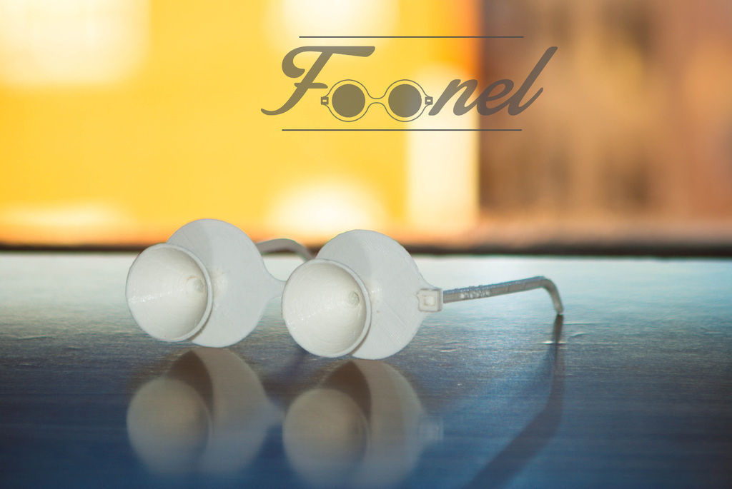 Foonel glasses with a funnel for fun and for eye drops free 3D model 3D