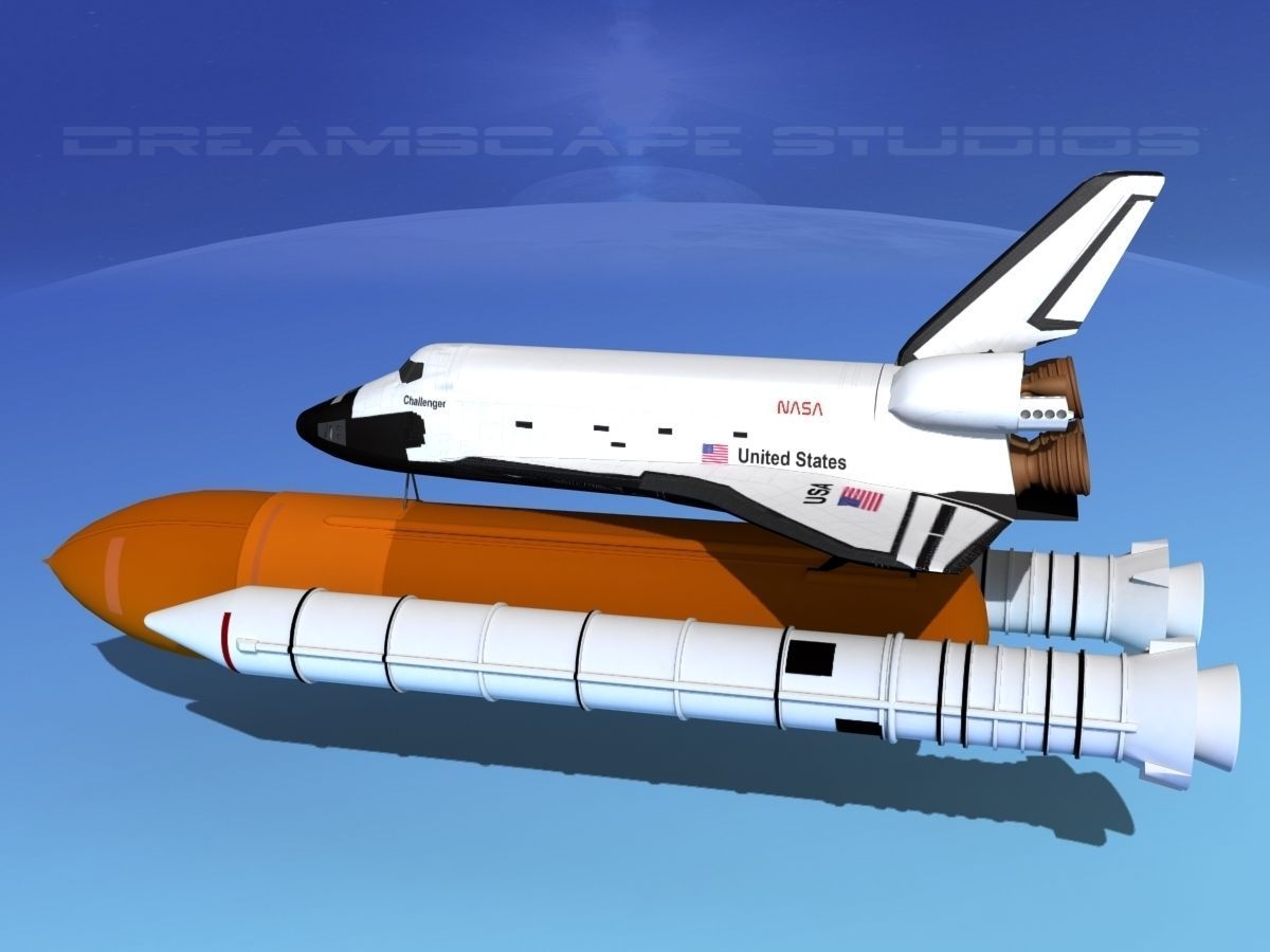 Space Shuttle Challenger Launch MP 21 3D model rigged CGTrader