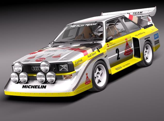Моделька audi quattro