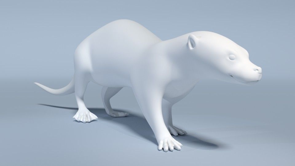 Otter free 3D model 3D printable | CGTrader