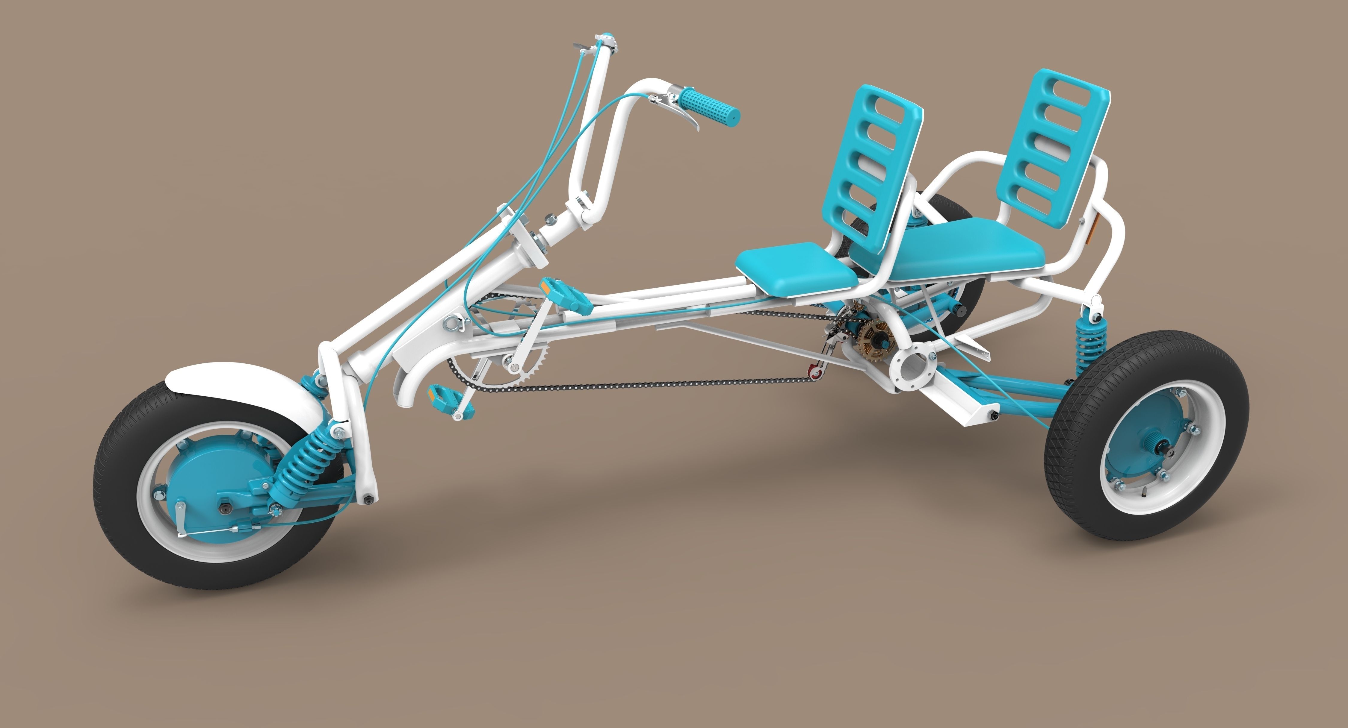 Velomobile 3D Model IGE IGS IGES STP