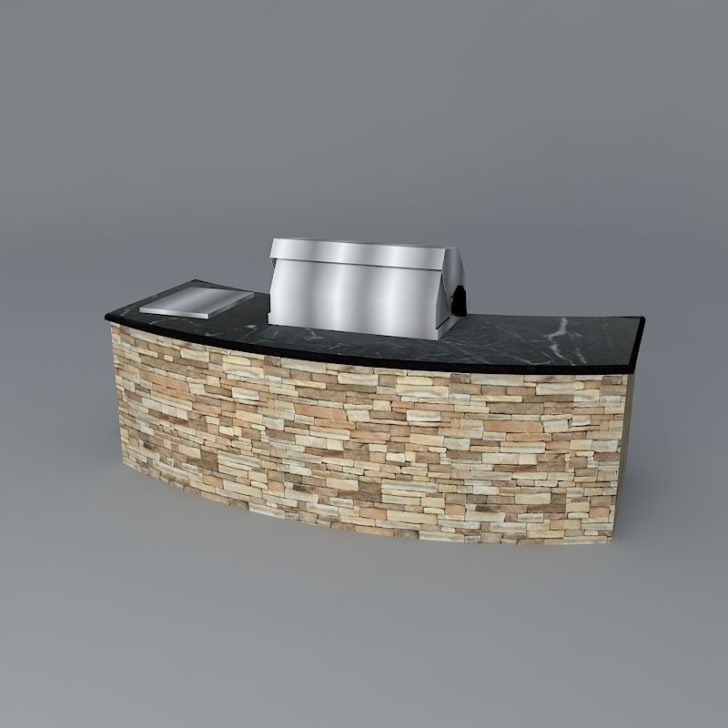 9' radius Grill free 3D model CGTrader