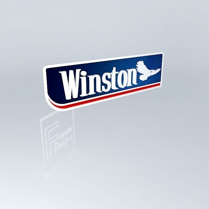 SIGNAGE WINSTON 3D LOGO free 3D model CGTrader