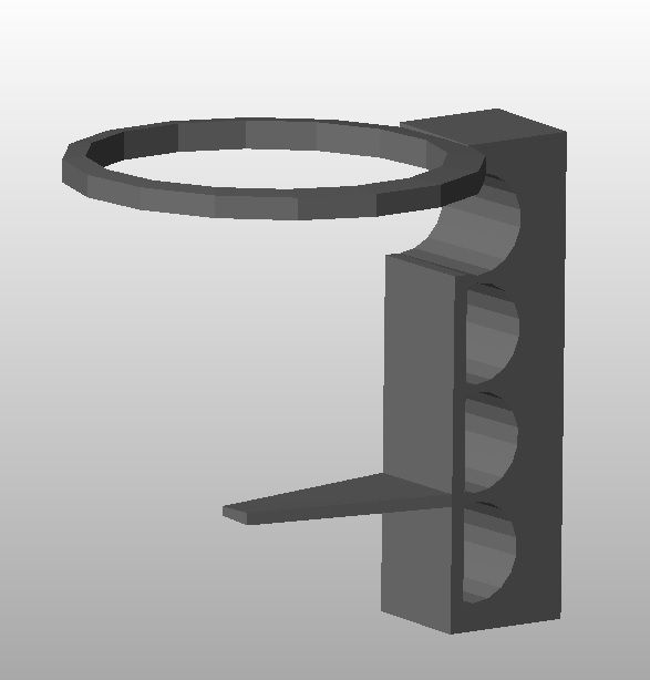 Easy Cup Holder free 3D model 3D printable CGTrader