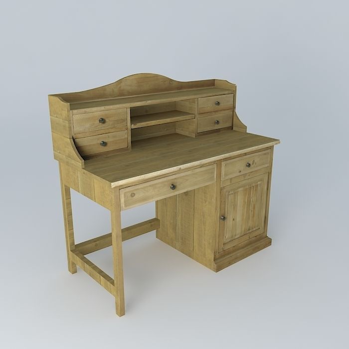 Childrens Desk Noisette Recycled Wood Houses The World 3d Model