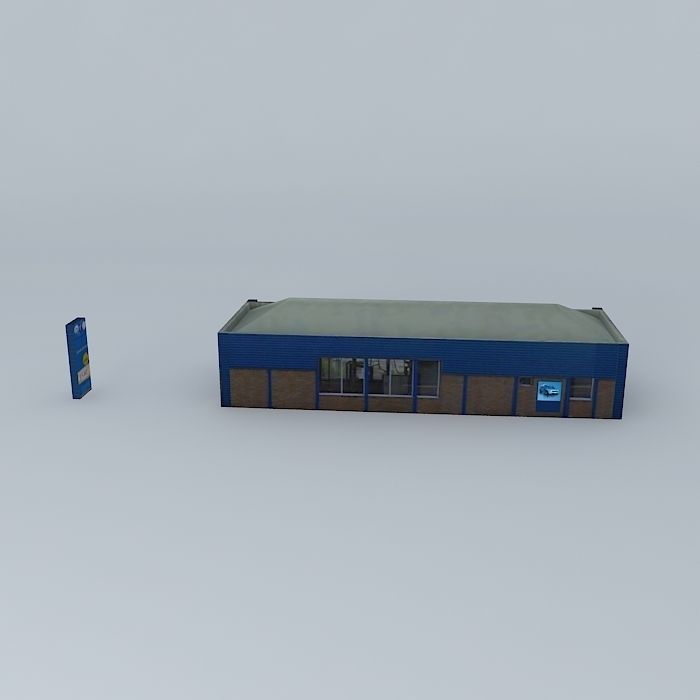 arc Car Wash Bradford Road Huddersfield free 3D model CGTrader