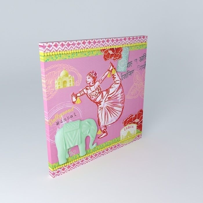 Indian Pinkplanet Canvas Houses of the world