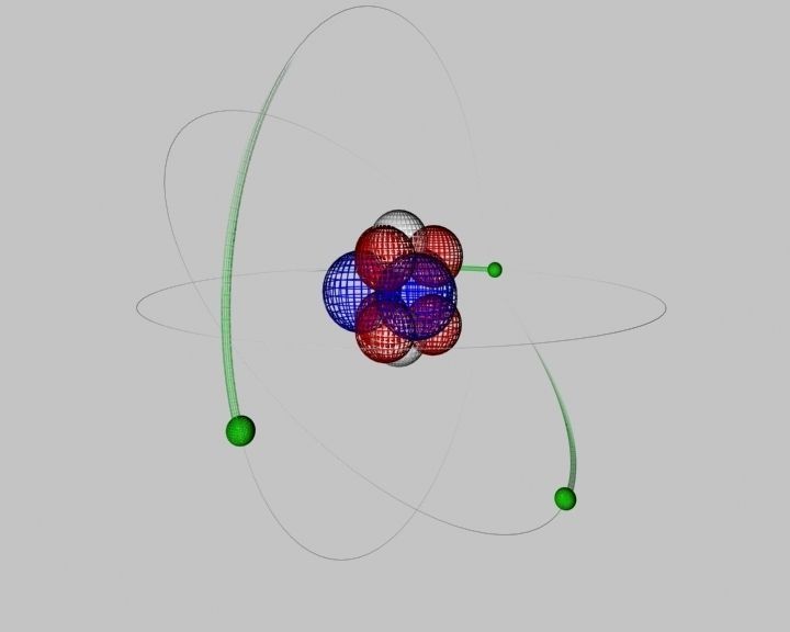 Atom animated 3D model animated | CGTrader