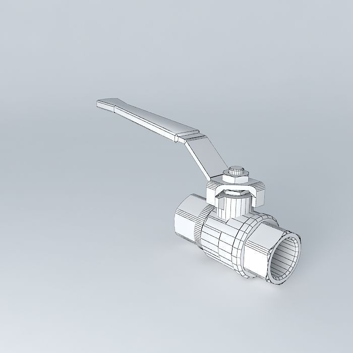 Double female valve G3 8 10mm free 3D Model MAX OBJ 3DS FBX STL DAE