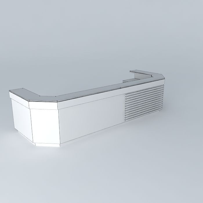 Front desk free 3D model CGTrader