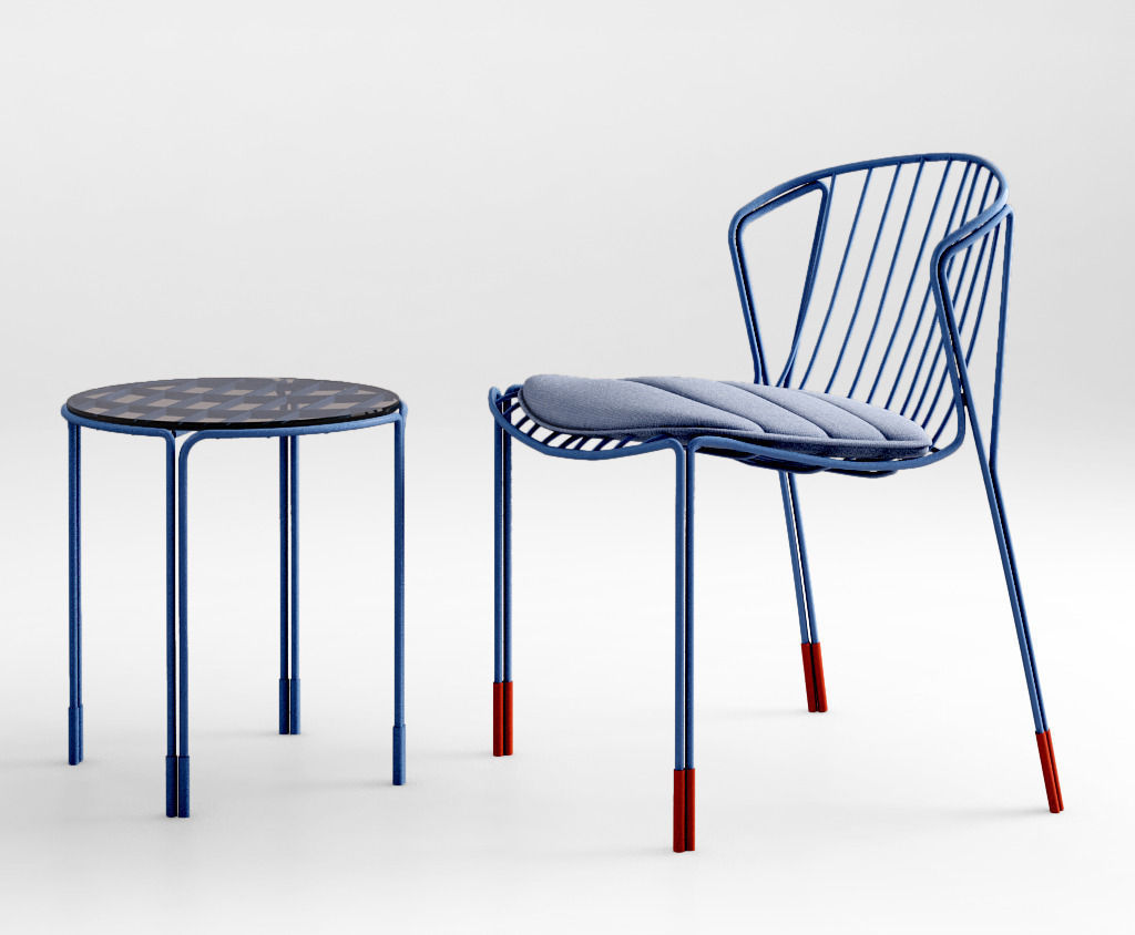 Tait Tidal Chair Table Lounge 3d Model