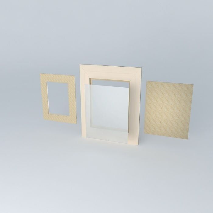Picture Frame Bespoke Edwardian Complete with Mount Back Glass free 3D