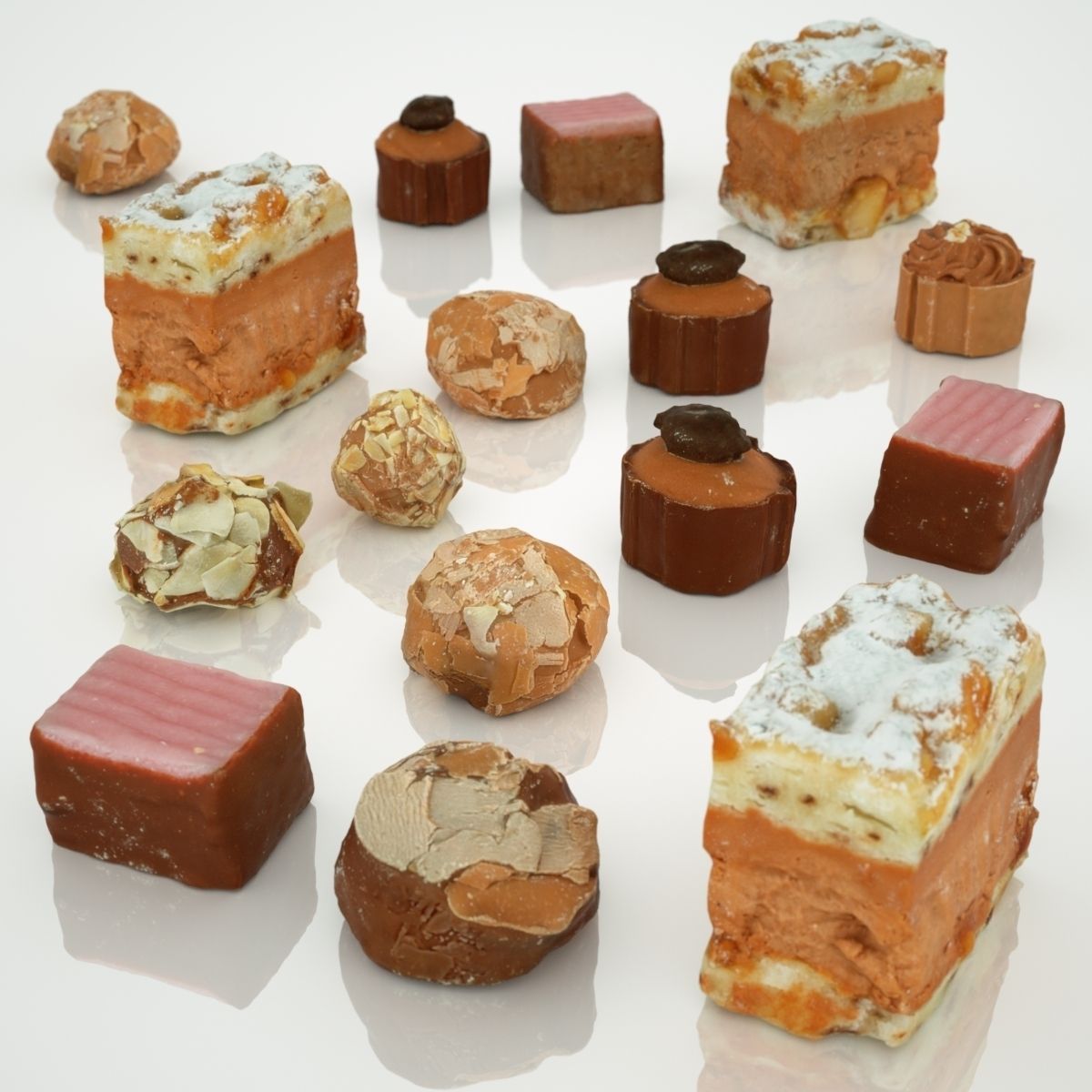 Chocolate Collection Low-poly  3D model