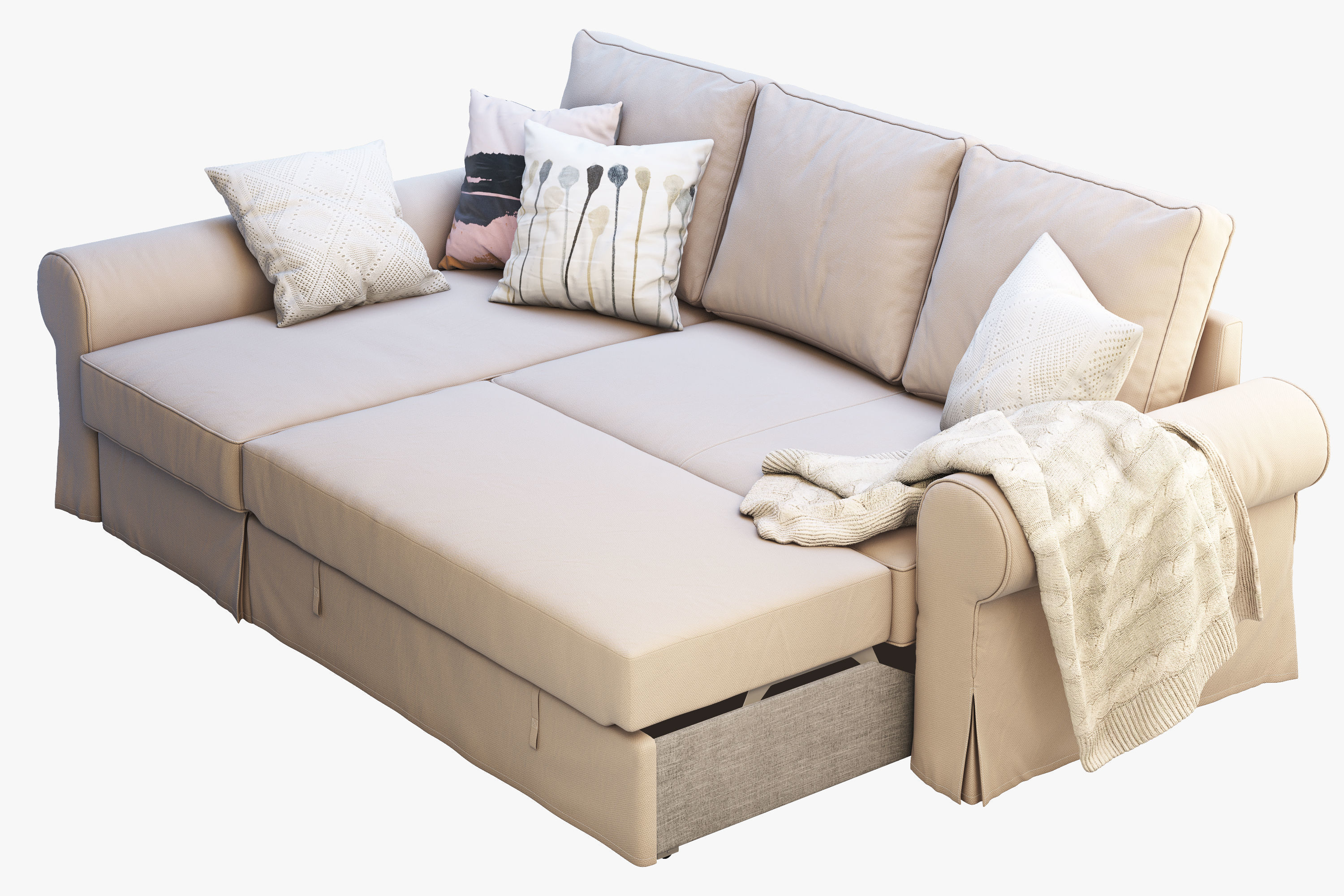 Backabro 2 sofas Ikea 3D model CGTrader