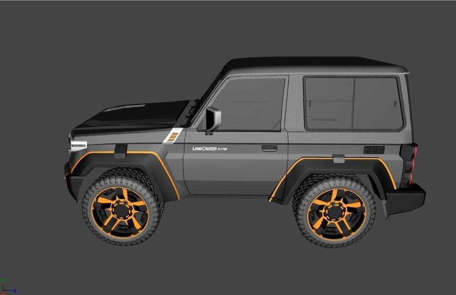 Toyota Land Cruiser XJ700 Concept 3D model CGTrader
