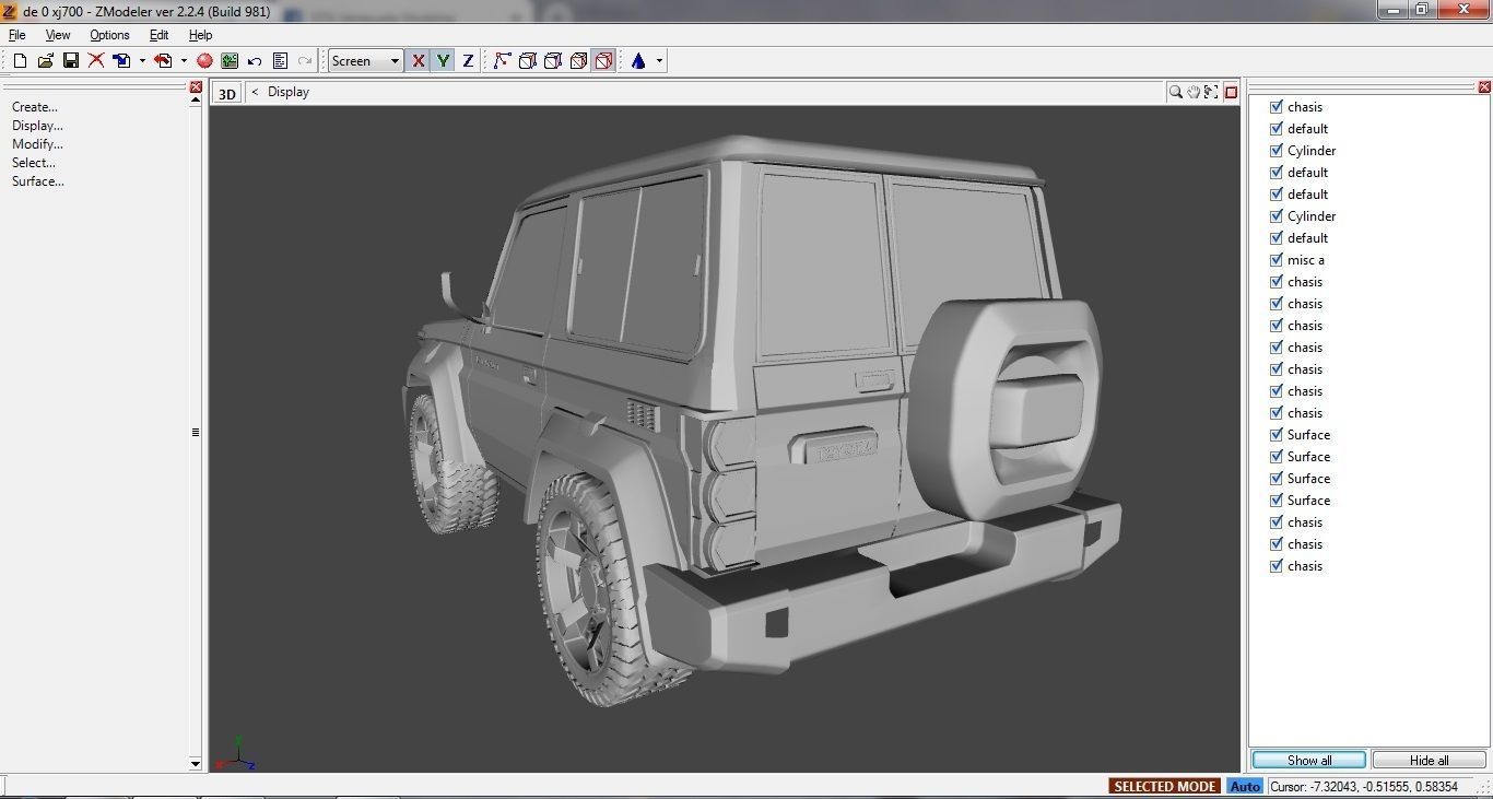 Toyota Land Cruiser XJ700 Concept 3D model CGTrader