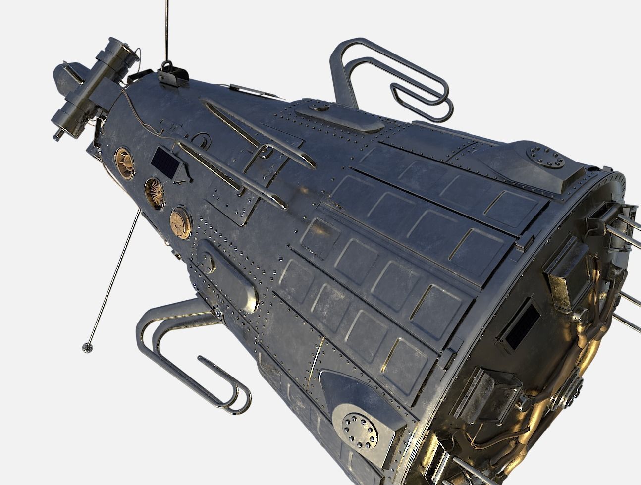 russian spacecraft 3D model CGTrader