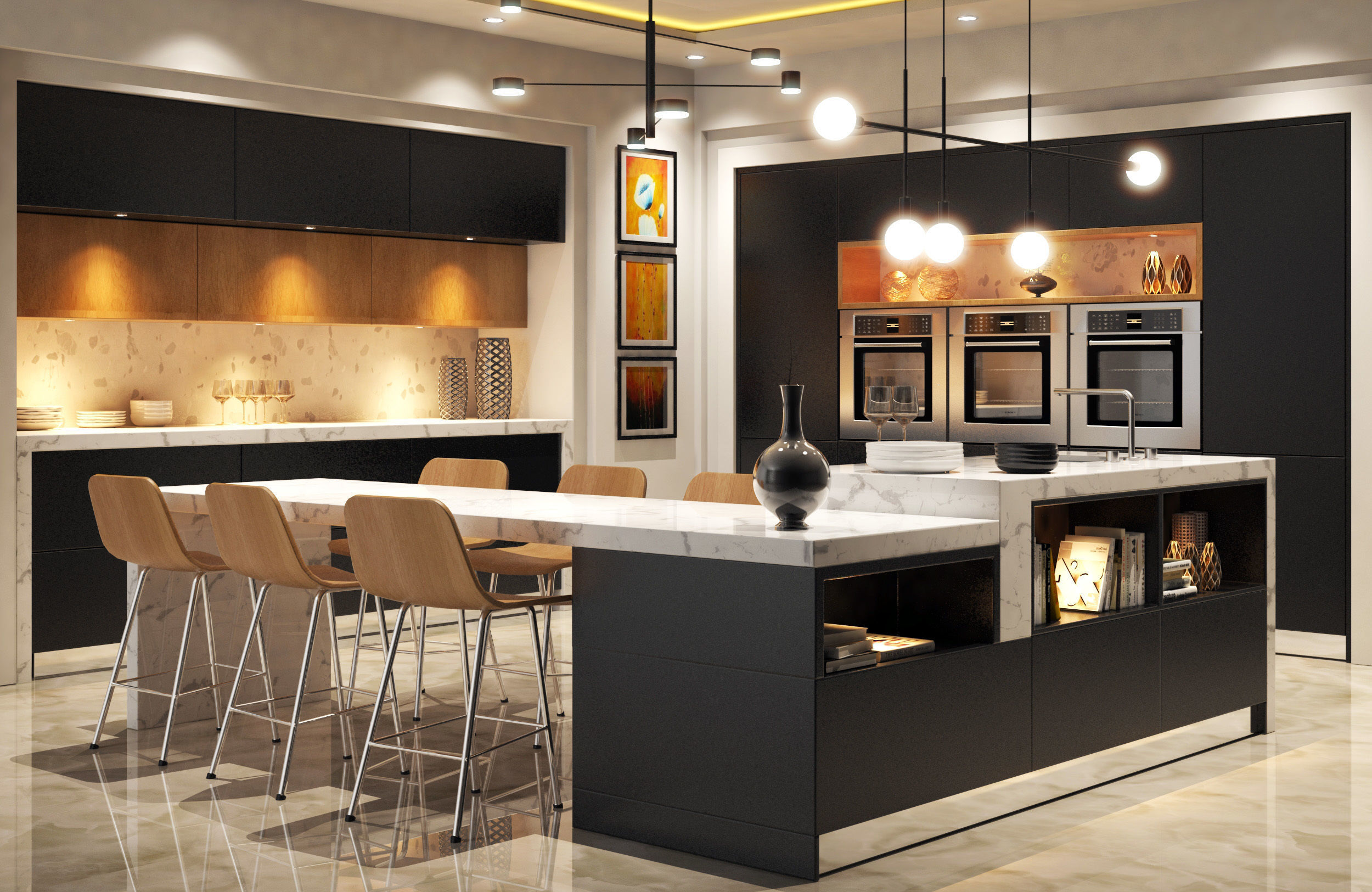Model House Modern Kitchen Cgtrader Model House Modern Kitchen Cgtrader