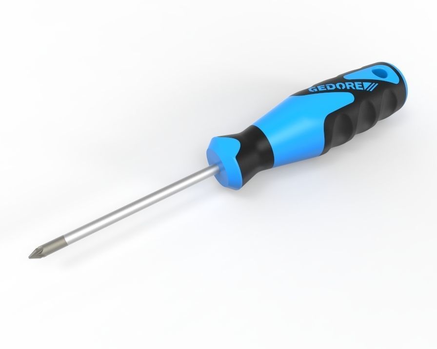 3D Gedore PZ1 Pozidriv Screwdriver CGTrader