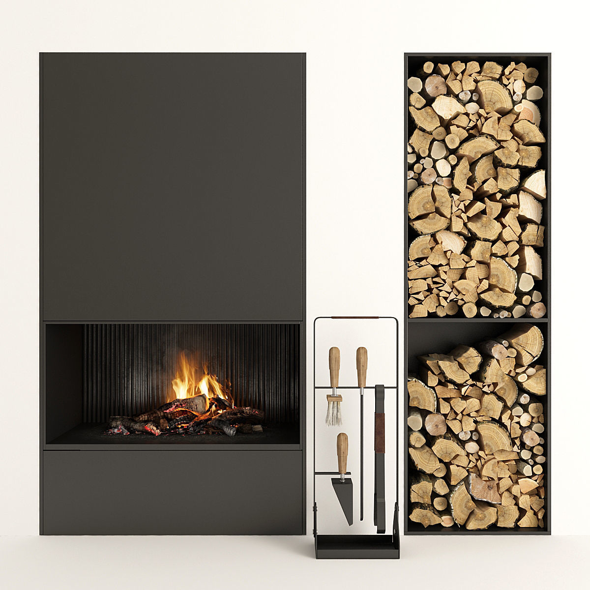 modern fireplace 3d model modern fireplace 3d model