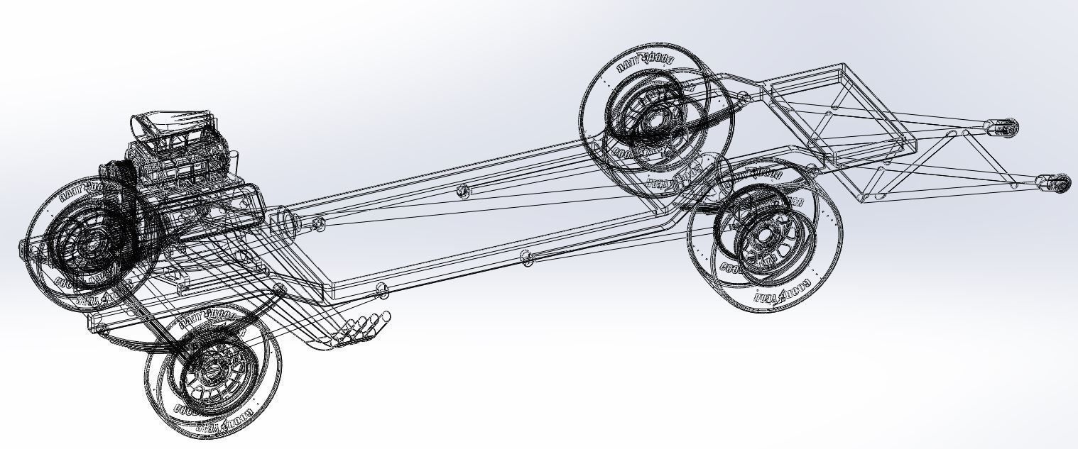 Chassis of Gasser 3D model CGTrader