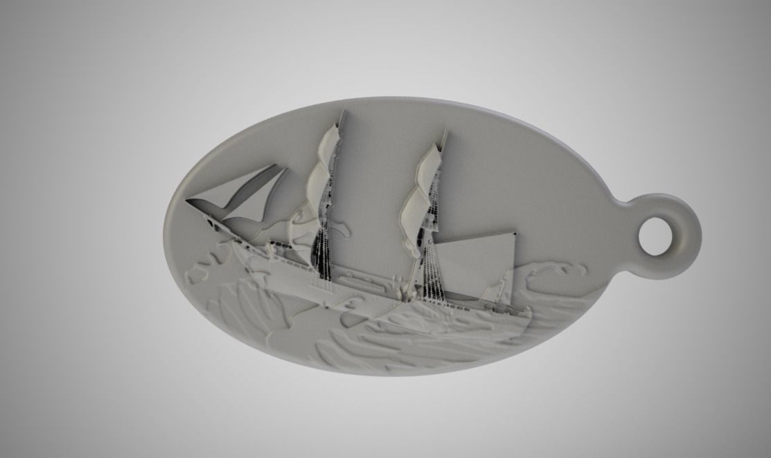 Porte-clés 3D Voile De Windsurf - Réplique Miniature Détaillée - Fabriqué En Espagne