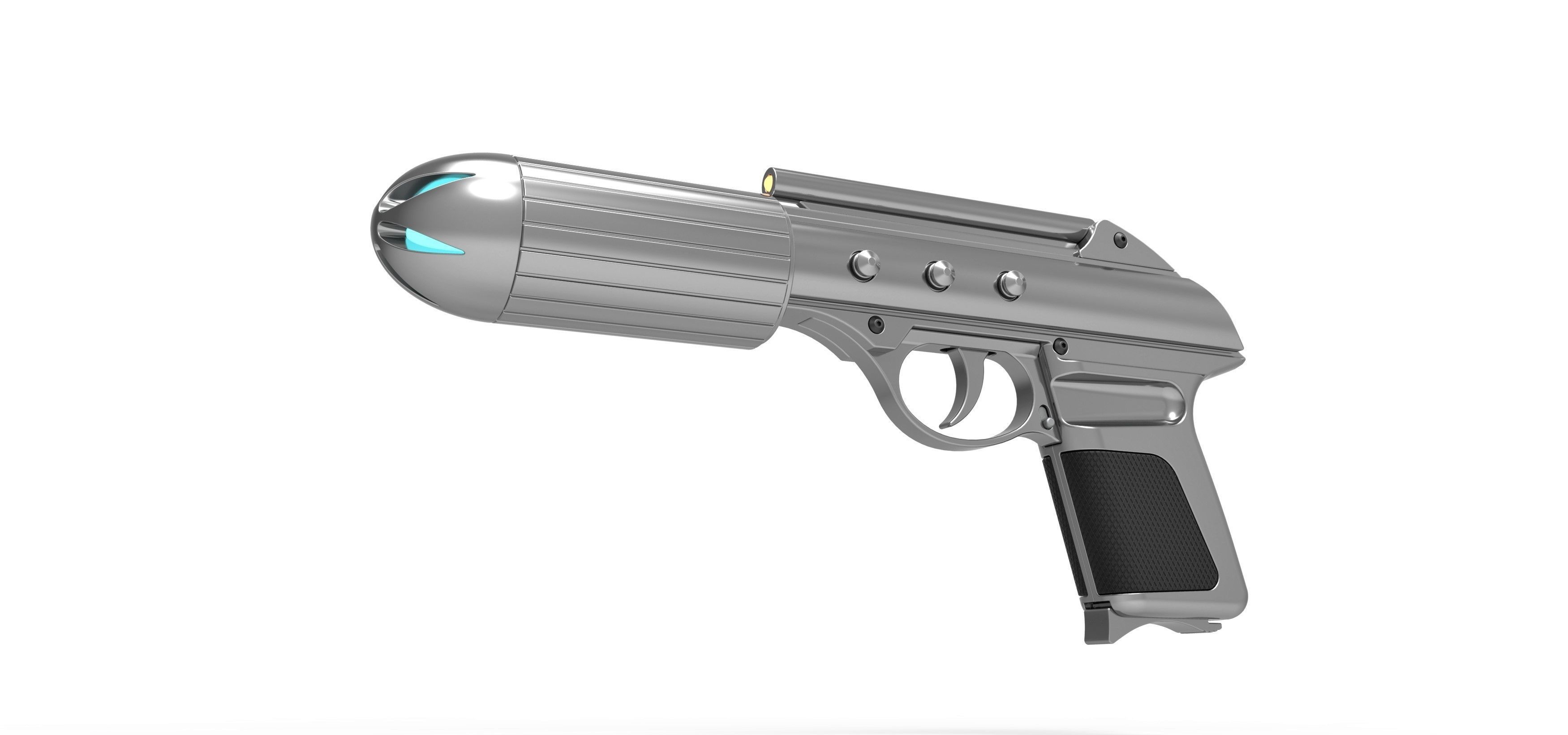Standard issue agent sidearm J2 from the movie Men in Black 3D model