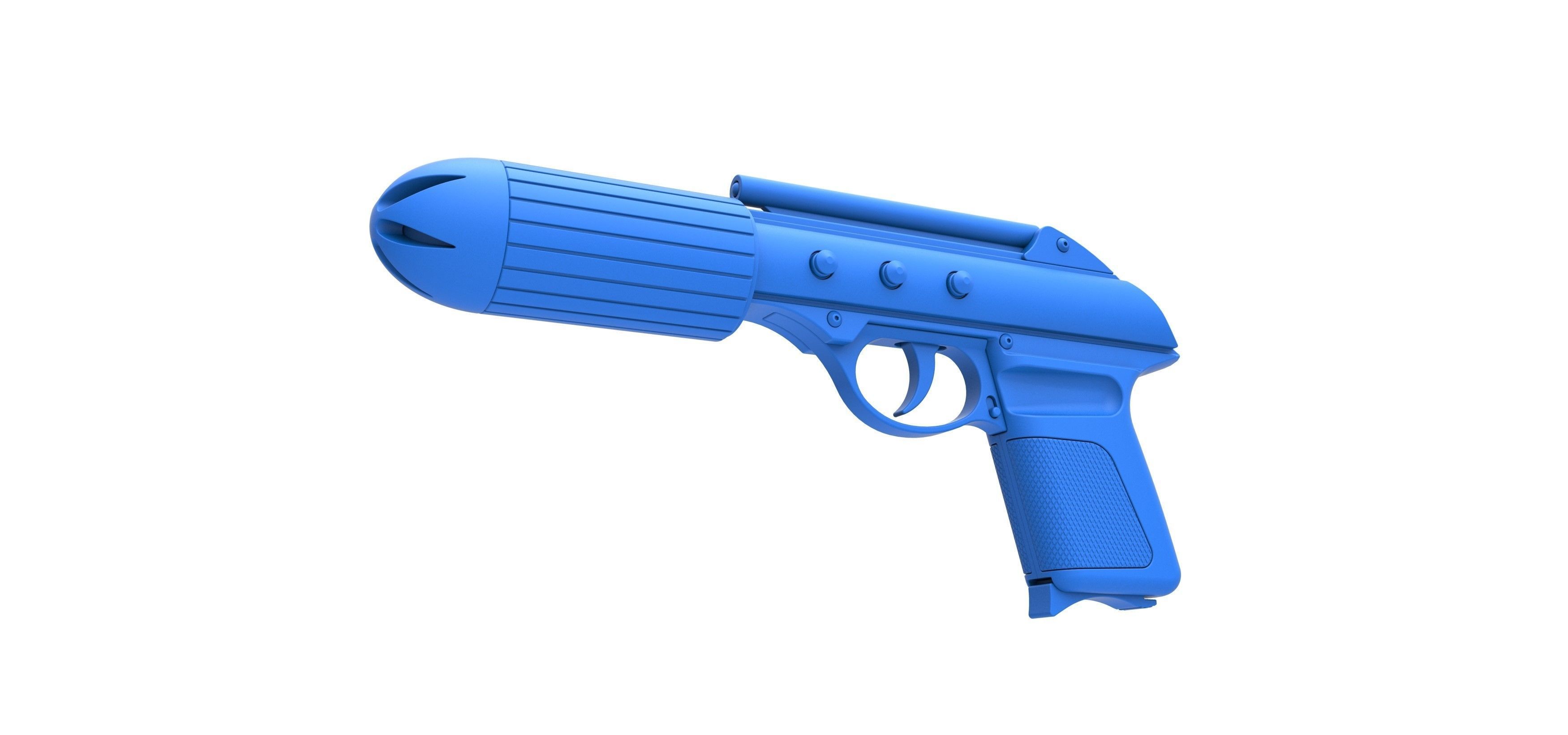 Standard issue agent sidearm J2 from the movie Men in Black 3D model