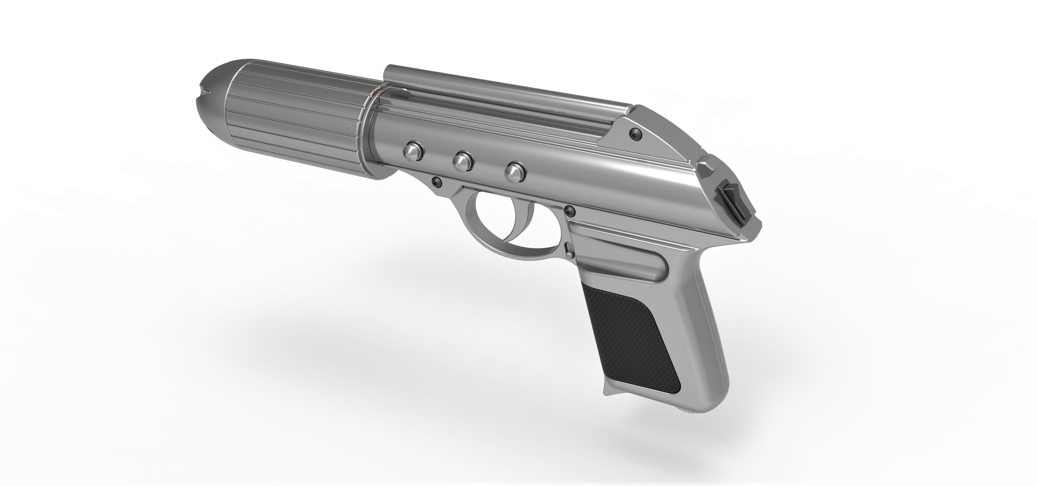 Standard issue agent sidearm J2 from the movie Men in Black 3D model