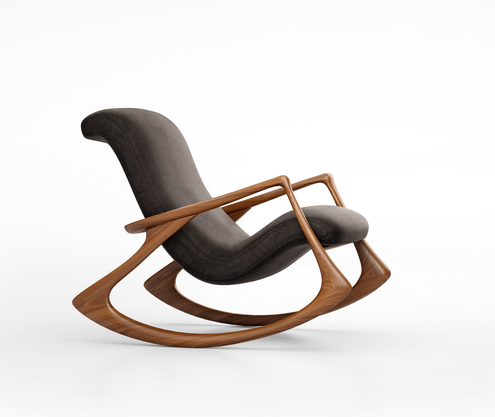 Vladimir Kagan Contour Rocking chair 175F 3D model | CGTrader