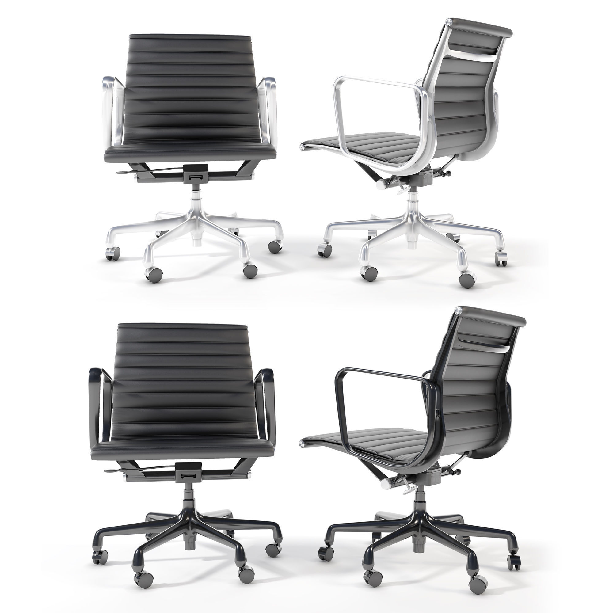 Eames Aluminum Group Management Chair 3D model CGTrader