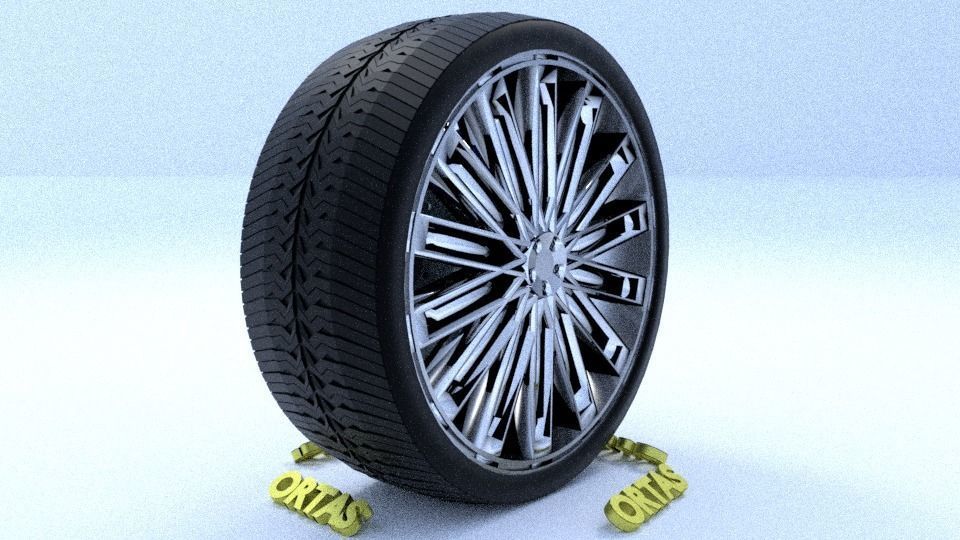 ORTAS CAR RIM 48 GAME READY RIM TIRE AND DISC