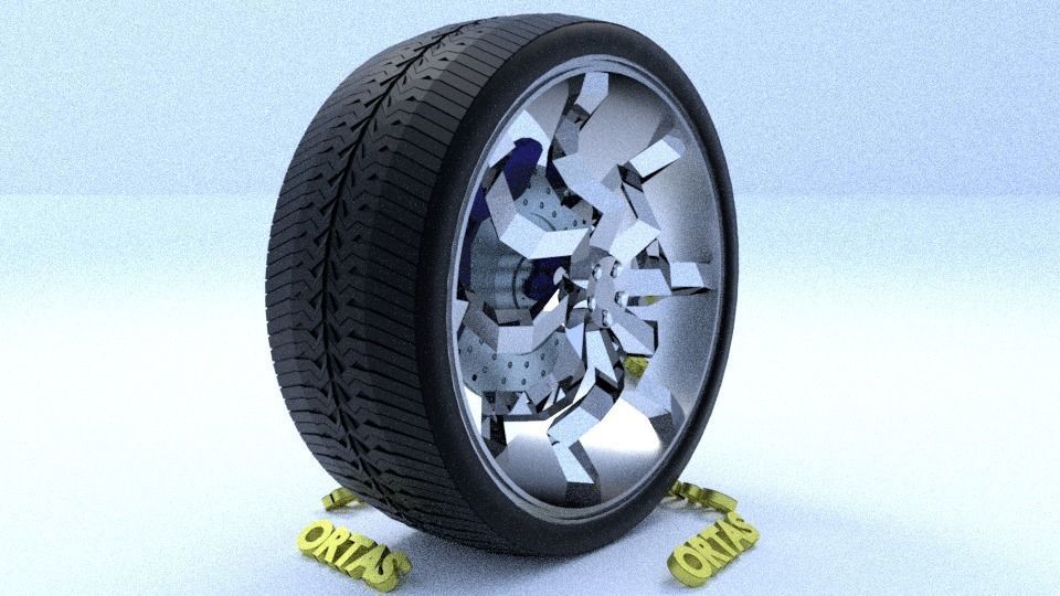 ORTAS CAR RIM 45 GAME READY RIM TIRE AND DISC