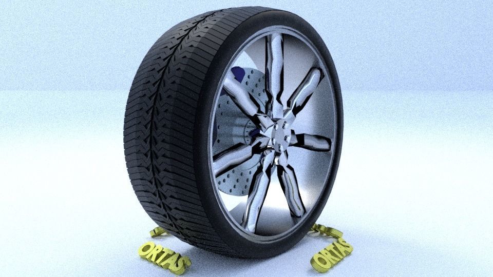 ORTAS CAR RIM 42 GAME READY RIM TIRE AND DISC