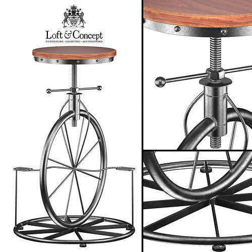 Bar Stool Bicycle Lovt Cgtrader Bar Stool Bicycle Lovt Model Max Obj Mtl Fbx 1