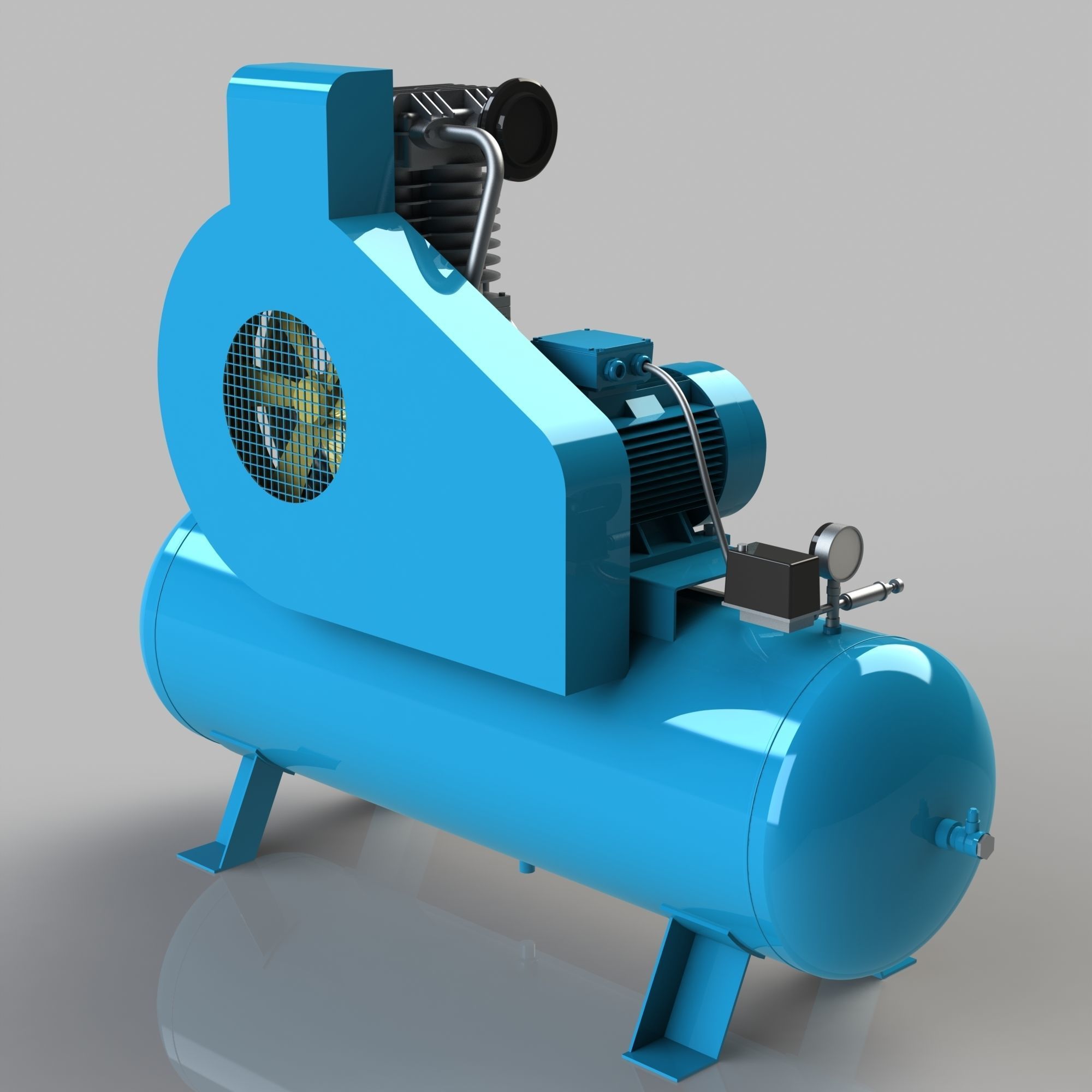 Compressor K22 3D model CGTrader